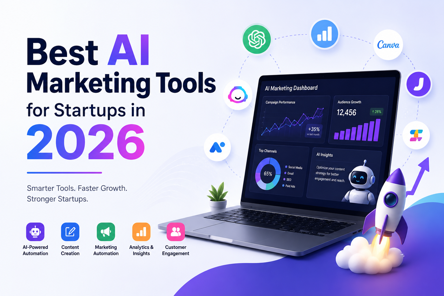 Best AI Marketing Tools for starups 2026